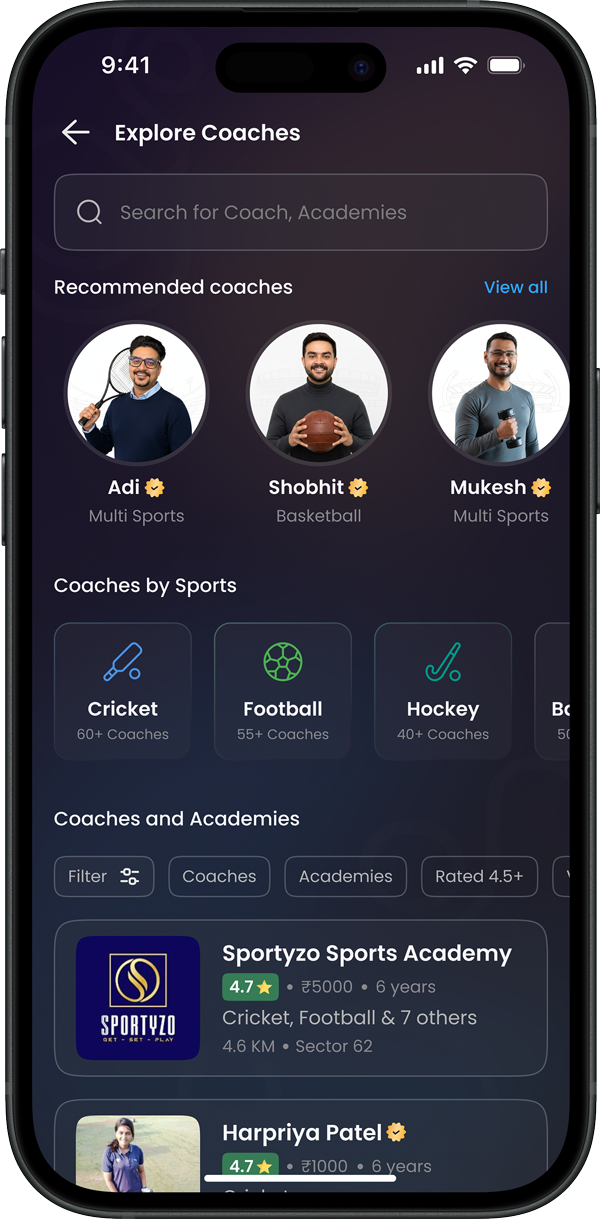 Discover Coaches App
